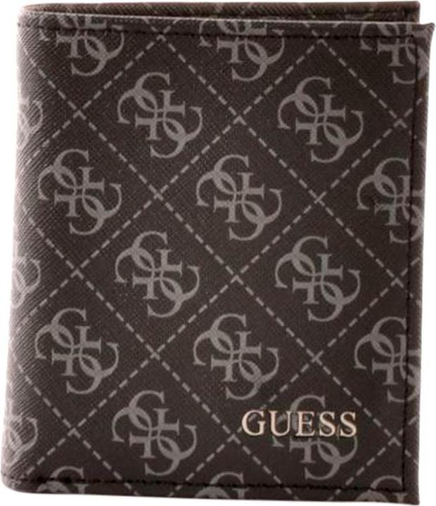 Guess Vezzola, Textile Wallet, Small Billfold, SMVEZZPOL22, Black, For Men