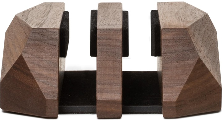 Actual product image Oakywood Dual Laptop Dock - dual vertical laptop stand - made of solid wood - adjusted width