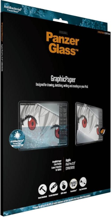 Actual product image PanzerGlass Graphic Paper (1 Piece, iPad Pro 12.9 2020 (4. Gen), iPad Pro 12.9 2021 (5th Gen), iPad Pro 12.9 2018 (3. Gen))