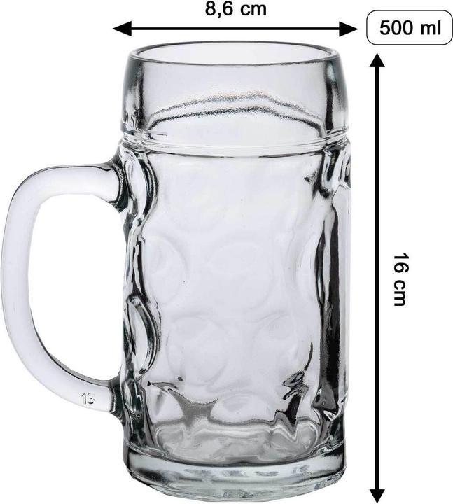 Produktbild Luxentu Legende seit 80 Jahren Bierkrug mit Gravur (0.50 l, 1 x)