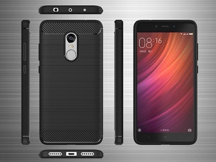 Produktbild Screenguard Xiaomi Redmi Note 4 Hülle Carbon Brushed Soft TPU (Xiaomi Redmi Note 4)