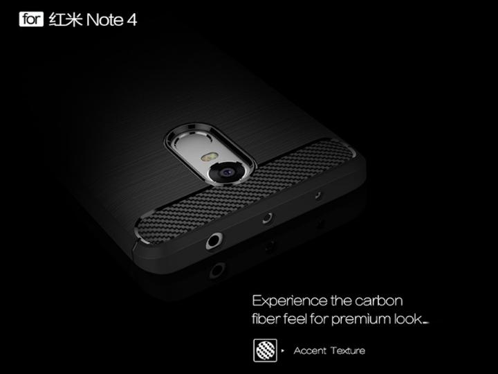 Produktbild Screenguard Xiaomi Redmi Note 4 Hülle Carbon Brushed Soft TPU (Xiaomi Redmi Note 4)