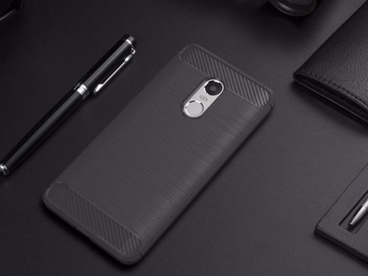 Produktbild Screenguard Xiaomi Redmi Note 4 Hülle Carbon Brushed Soft TPU (Xiaomi Redmi Note 4)