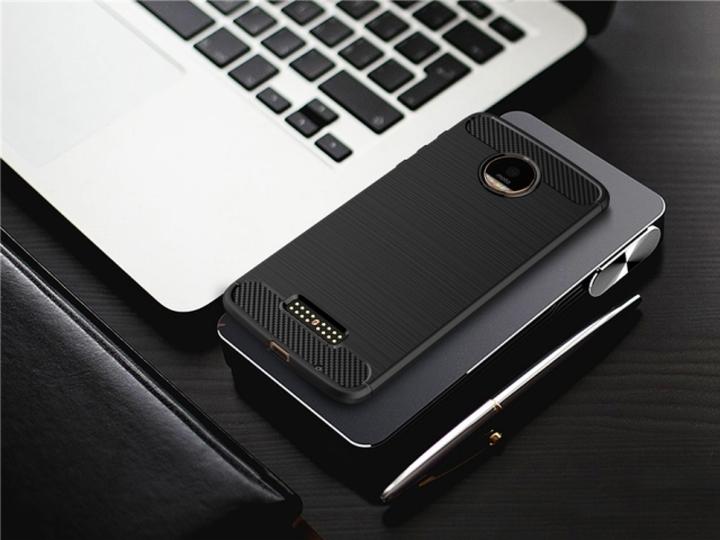 Immagine prodotto Screenguard Lenovo Moto Z Cover Carbon Brushed Soft TPU (Motorola Moto Z)