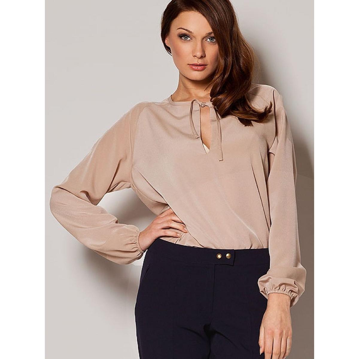 Figl, Damen, Bluse, Bluse, Beige, (XL)