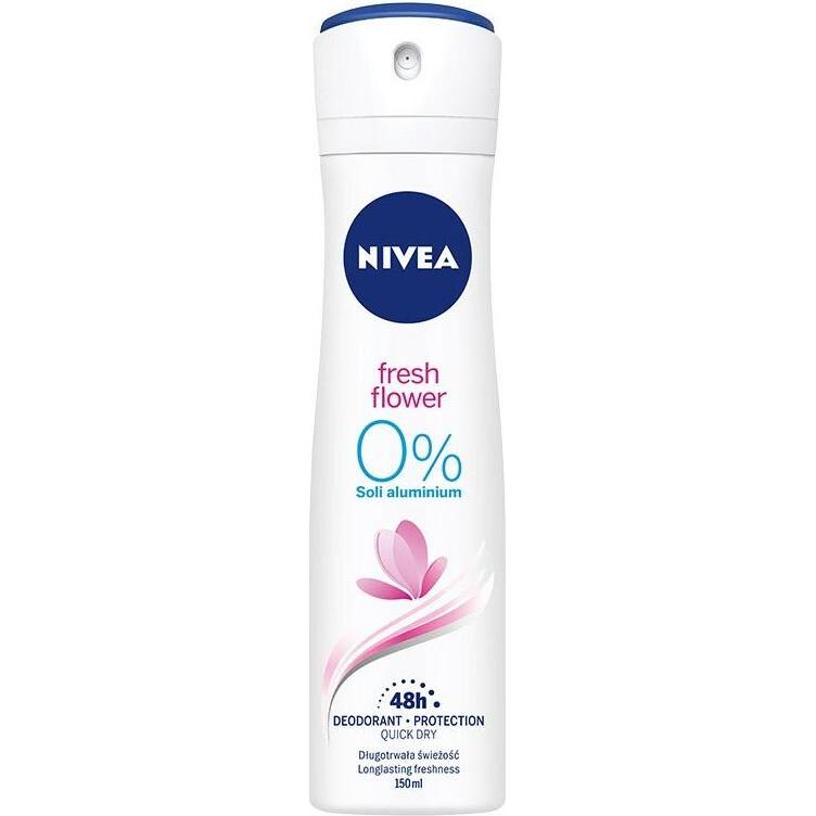 Nivea Damen Deo, Fresh Flower Deodorant 48H 150Ml (Spray, 150 Ml)