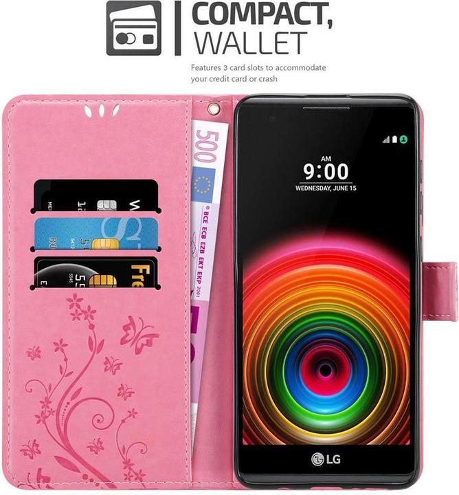 Actual product image Cadorabo Flower Book Cover (LG X Power)