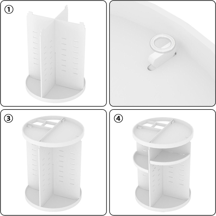 Actual product image Intirilife 360 Grad Make-Up Organizer