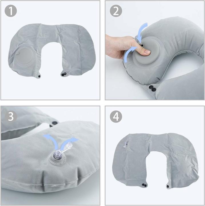 Image du produit Intirilife Coussin gonflable pour le cou (Coussins de voyage)