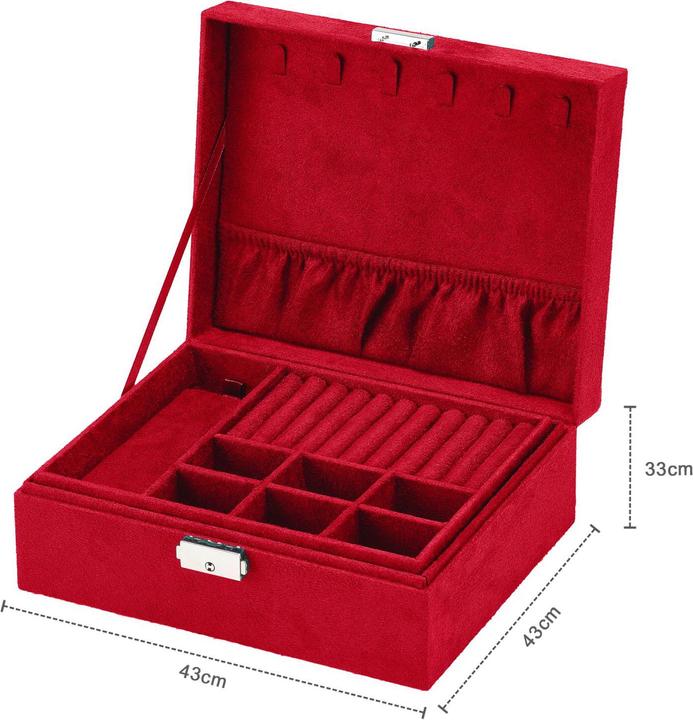 Produktbild Intirilife Schmuckschatulle in Rot