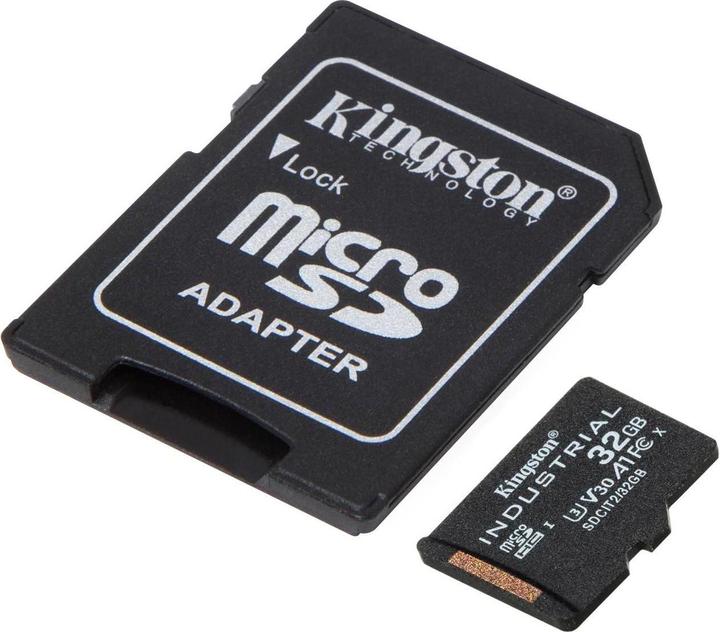 Productafbeelding Kingston microSDHC Industriële pSLC (32 GB, microSDHC, U3, UHS-I)
