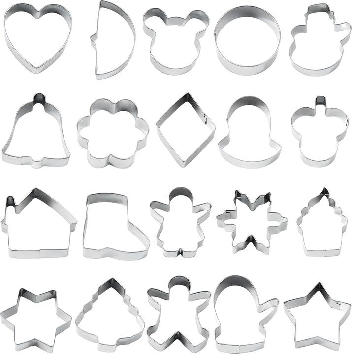 Actual product image Intirilife 20-piece Cookie Cutter Set