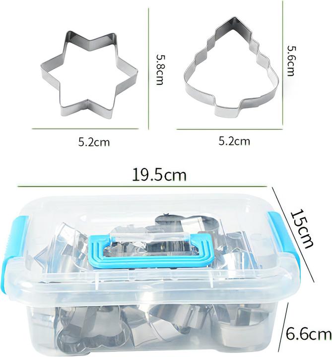 Actual product image Intirilife 20-piece Cookie Cutter Set