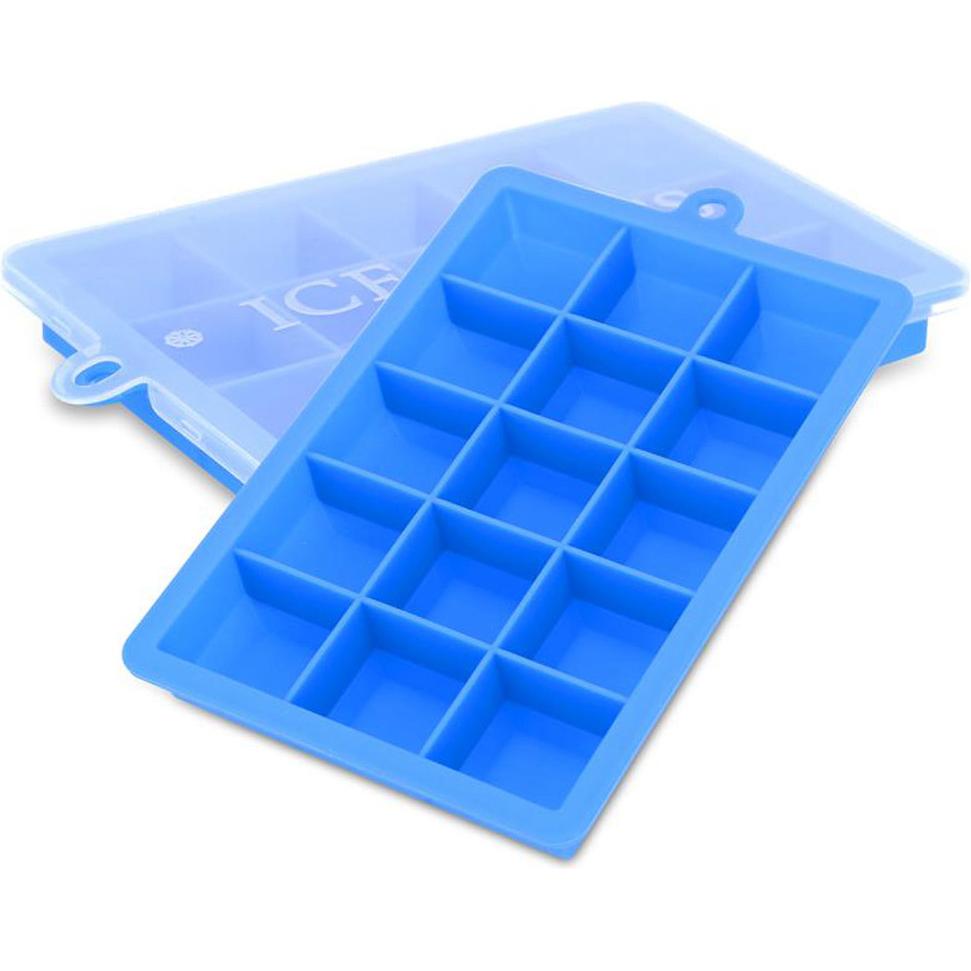 Thumbnail - Intirilife 2x Eiswürfelformen 2er Set à 15 Fächer, Eisherstellung, Blau