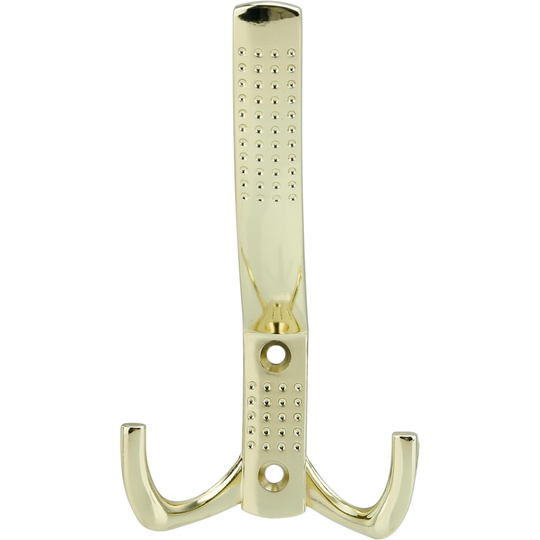 Intirilife, Garderobe + Kleiderhaken, Doppel Garderobenhaken in Gold