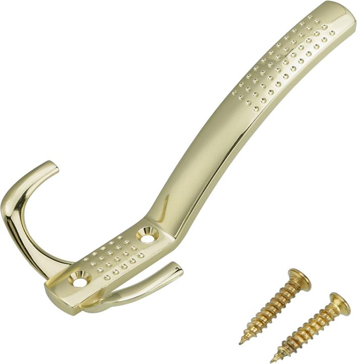 Actual product image Intirilife Double coat hook in gold