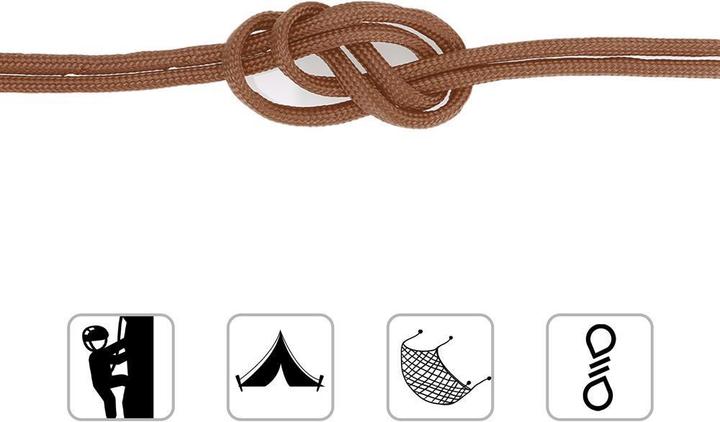 Produktbild Intirilife 31m Nylon Outdoor Seil in BRAUN (23.30 m)
