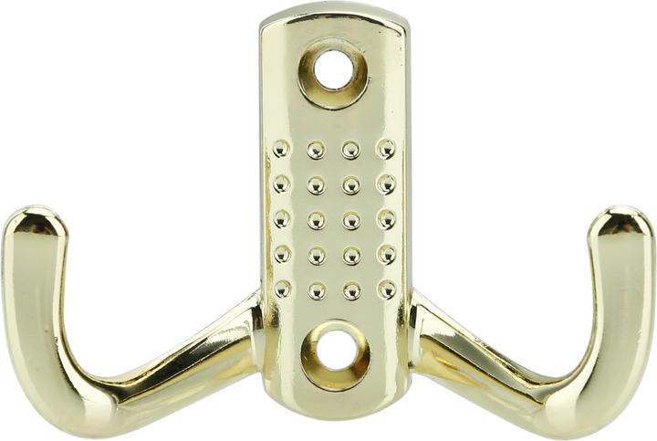 Actual product image Intirilife Double coat hook in gold