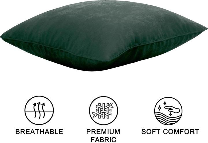 Actual product image Intirilife 2x Velvet Cushion Covers 40x40 cm (40 x 40 cm)