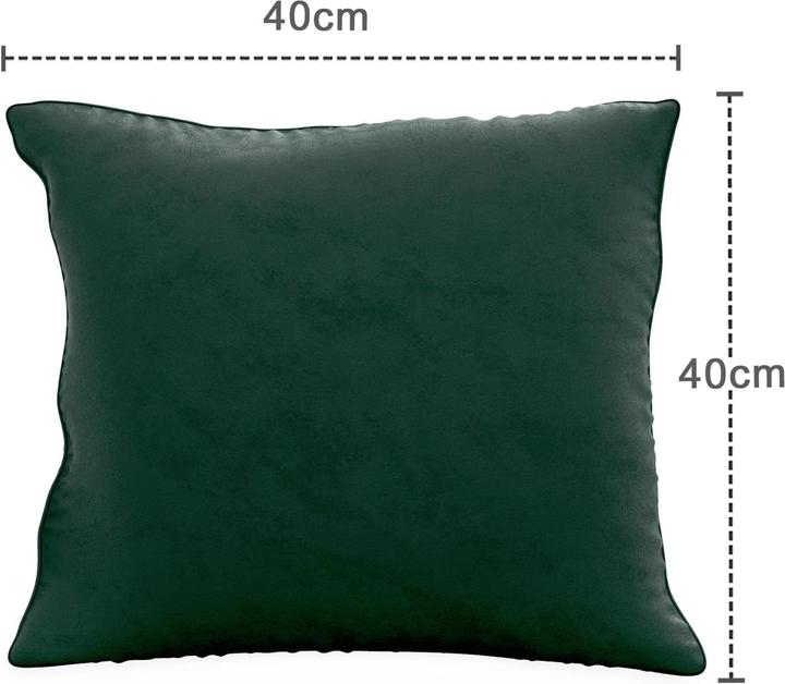 Actual product image Intirilife 2x Velvet Cushion Covers 40x40 cm (40 x 40 cm)