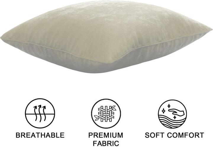 Image du produit Intirilife 2x taies d'oreiller en velours 40x40 cm (40 x 40 cm)