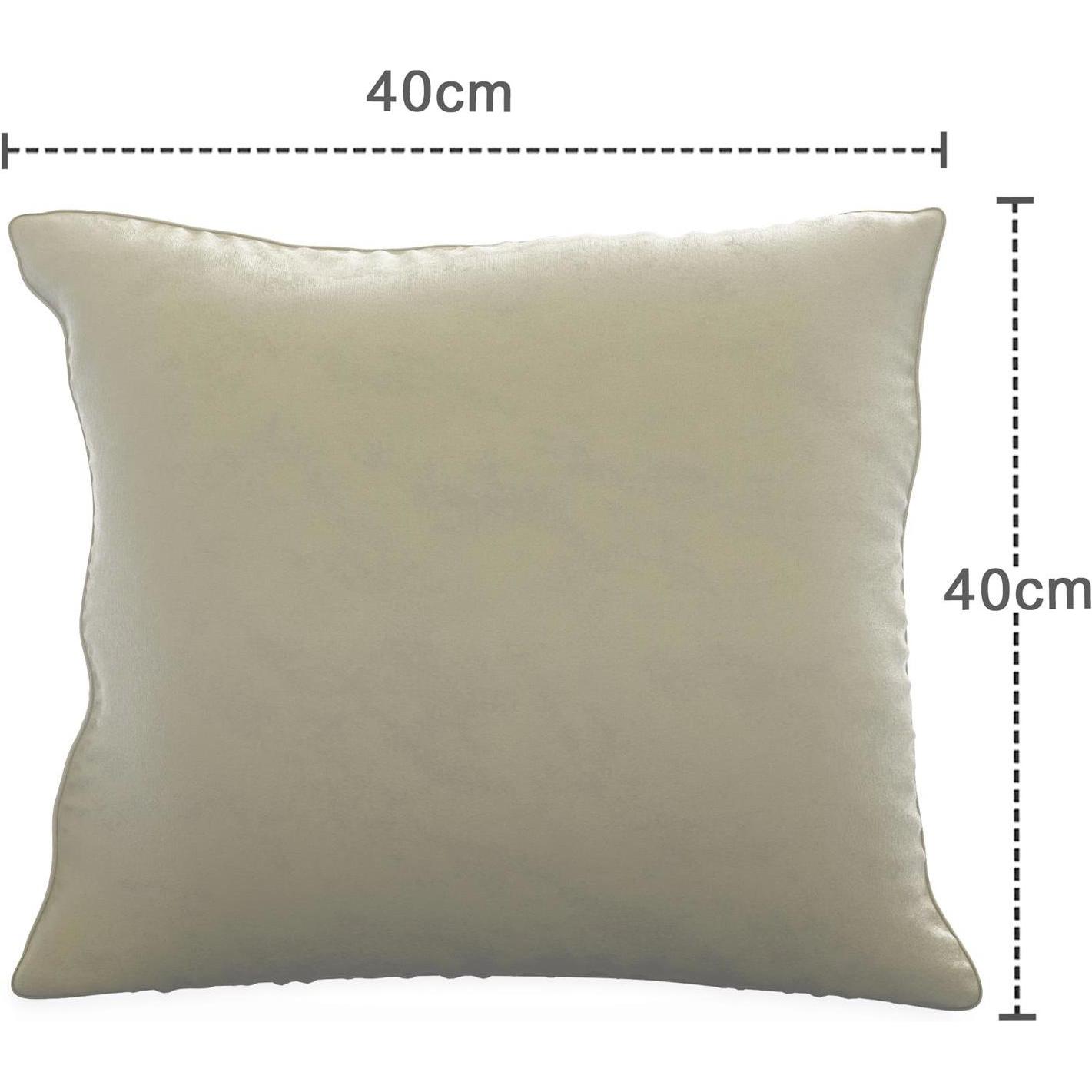 Thumbnail - Intirilife, Bettwäsche, 2x Kissenbezüge aus Samt 40x40 cm (Kopfkissenbezug, 40 x 40 cm)