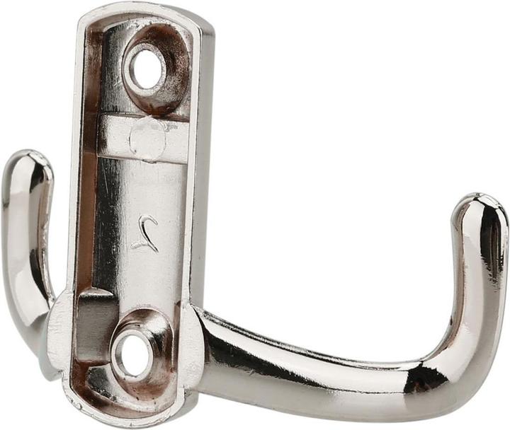 Actual product image Intirilife Double Coat Hook in Satin Nickel