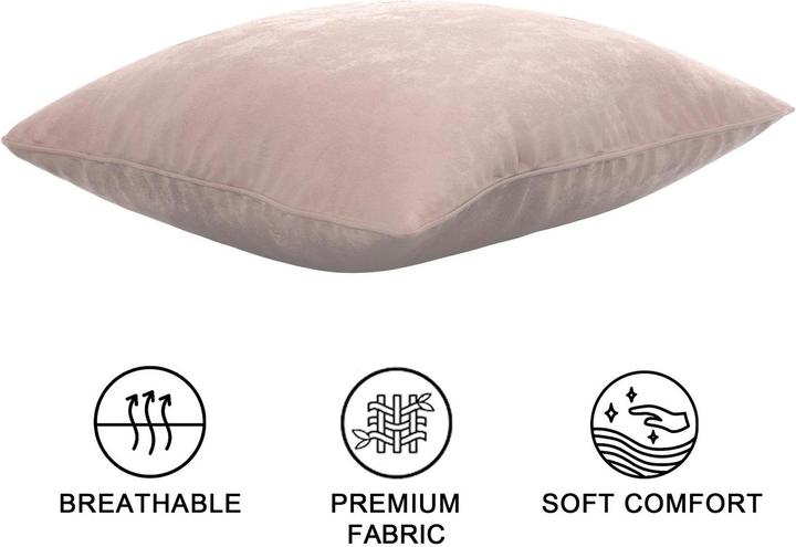 Image du produit Intirilife 2x taies d'oreiller en velours 40x40 cm (40 x 40 cm)