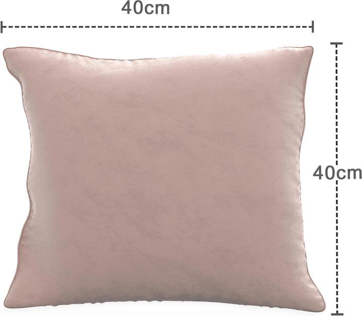 Image du produit Intirilife 2x taies d'oreiller en velours 40x40 cm (40 x 40 cm)
