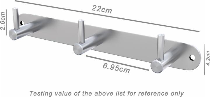 Actual product image Intirilife Coat rail with 3 hooks