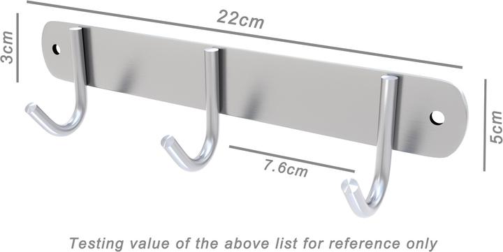 Produktbild Intirilife Garderobenleiste mit 3 Haken