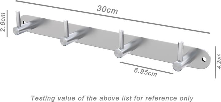 Produktbild Intirilife Garderobenleiste mit 4 Haken