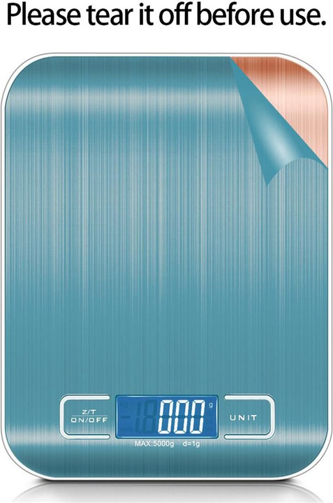 Actual product image Intirilife Digital Kitchen Scale in ROSÉ GOLD