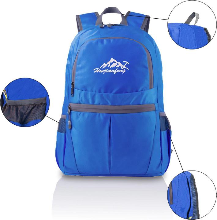 Actual product image Intirilife Foldable Backpack in Azure (36 l)