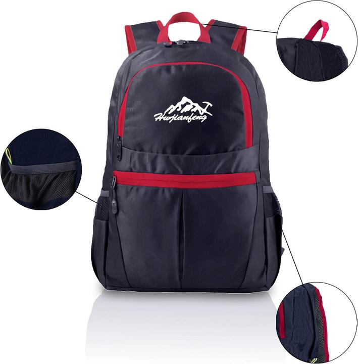 Actual product image Intirilife Foldable backpack in black (36 l)