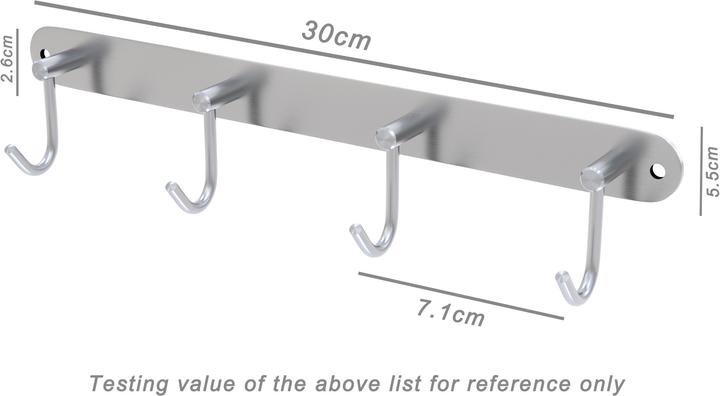 Produktbild Intirilife Garderobenleiste mit 4 Haken