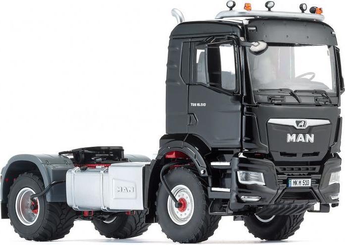 Wiking 0776 51 Track 1 MAN TGS 2-axle tractor Ackerdiesel black