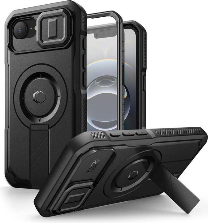 Actual product image Tech-Protect Kevlar Magsafe Case für iPhone 16e - Schwarz (Apple iPhone 16e, Apple iPhone 17e)