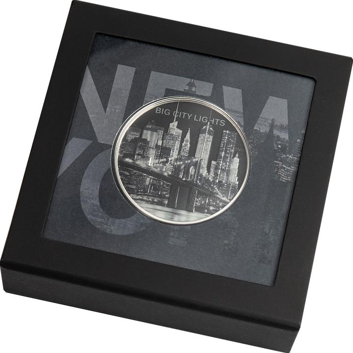 Immagine prodotto CIT Coin Invest Argento Big City Lights - New York 1 oz PP - Alto rilievo 2022 (999, 2022)