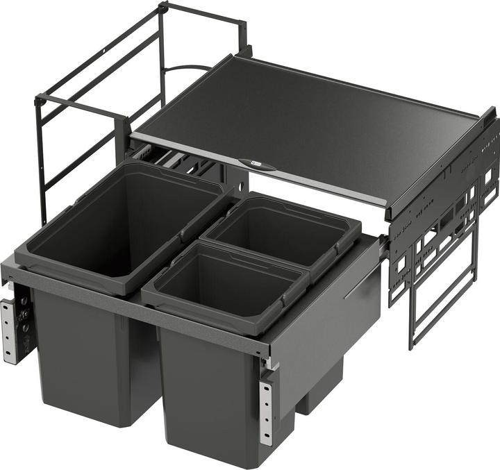 Vauth-Sagel VS ENVI Water Abfalltrennsystem KB 800 mm 2 x 10/1 x 22 L lava
