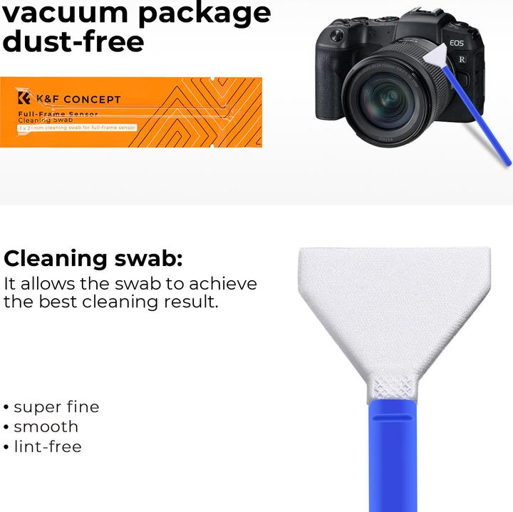 Actual product image K&F Concept Cleaning Swab Kit 24mm 10szt