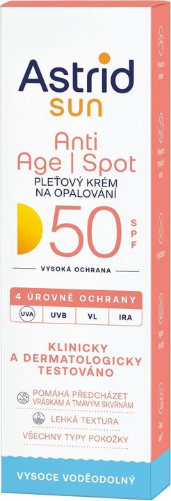 Produktbild Astrid Sunscreen Spf 50 Anti Age I Spot 50 Ml (Sonnencreme, SPF 50, 50 ml)
