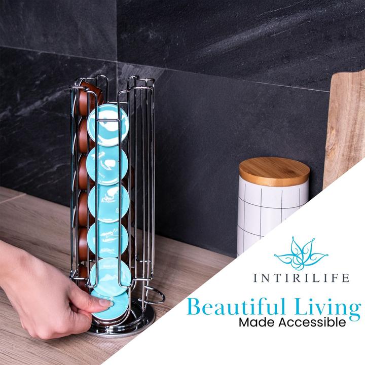Produktbild Intirilife Kaffee Kapselhalter kompatibel mit Dolce Gusto Kapseln (24 Stück)