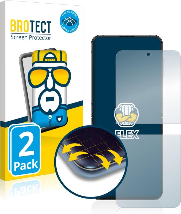 BROTECT Full-Cover Displayschutz (2 Stück, Samsung Galaxy Z Flip4)