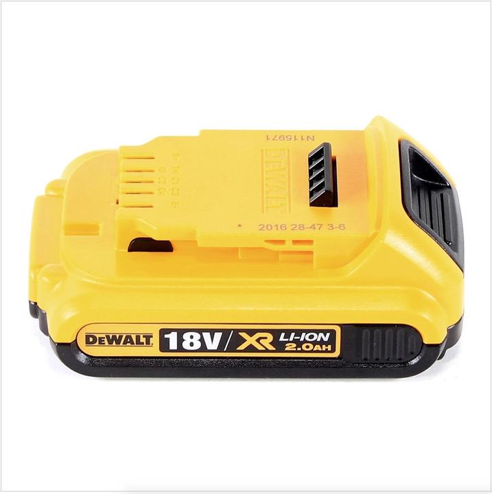 Actual product image DeWalt DCG 412 Battery angle grinder 18V 125mm Solo + 1x battery 2.0Ah - without charger (125 mm)