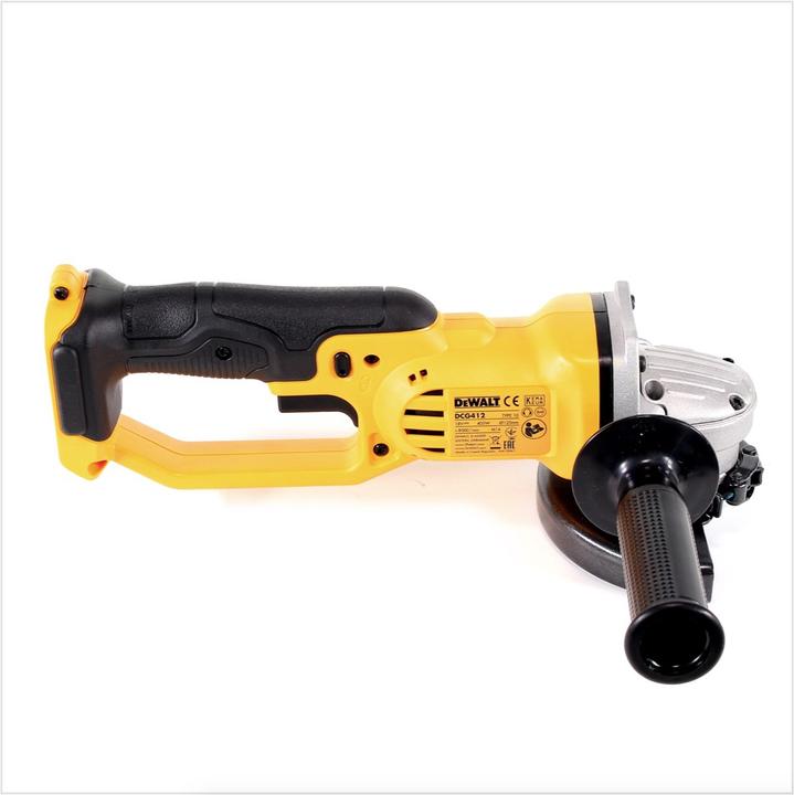 Actual product image DeWalt DCG 412 Battery angle grinder 18V 125mm Solo + 1x battery 2.0Ah - without charger (125 mm)
