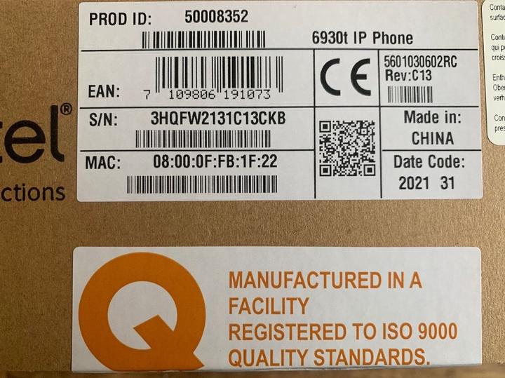 Actual product image Mitel MiVoice 6930t