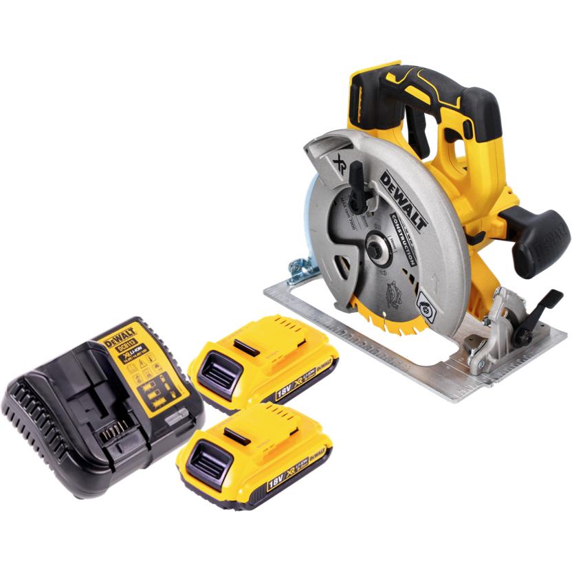 Thumbnail - DeWalt, Handkreissäge, DCS 570 D2 Akku Handkreissäge 18 V 184 mm Brushless + 2x Akku 2,0 Ah + Ladegerät