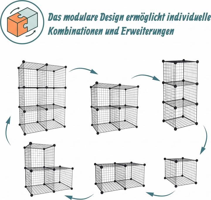 Image du produit Relaxdays étagère modulable (75 x 37 x 110 cm)
