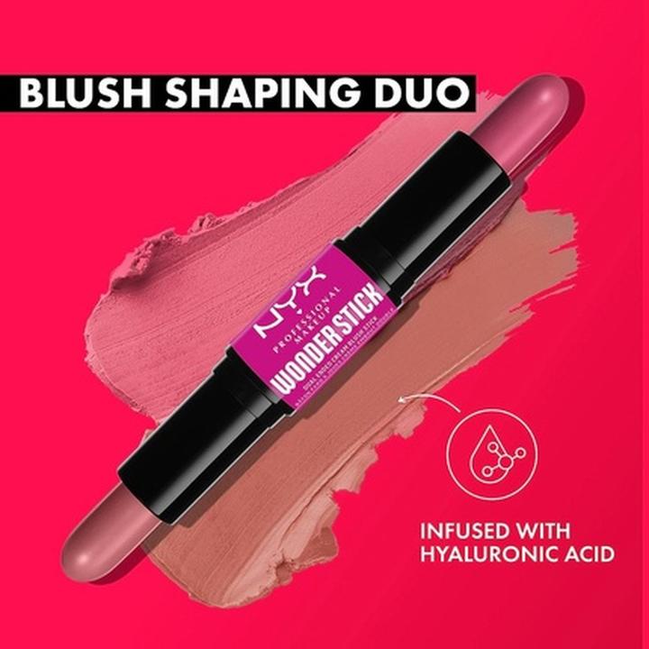 Actual product image NYX Professional Make-Up Wonder Stick Blush (01 Light Peach And Baby Pink)